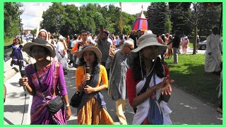 NETHRA amp SISTERS  HARE KRISHNA KIRTAN  SKCON SCARBOROUGH RATHAYATRA 2024  A CLIP AUGUST 10TH [upl. by Assenej]