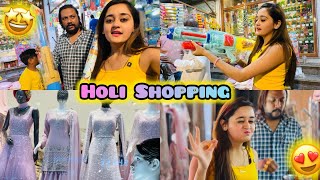 Bindass Kavya ki Holi street shopping Challenge 😱 Krishna ki Biggest Pichkari [upl. by Eduino]