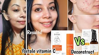 New Top 5 Vitamin C serums For Face Deconstruct vitamin C Foxtale skincare [upl. by Buehrer]