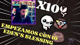 EMPEZAMOS MUY ÉPICAMENTE CON 10 EDENS BLESSING  Tainted Lost Streak  The Binding Of Isaac [upl. by Micaela451]