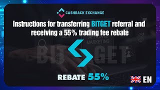 Instructions for transferring Bitget referral and receiving a 55 trading fee rebate [upl. by Kcirtap]