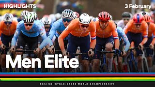 Men Elite Highlights  2024 UCI Cyclocross World Championships [upl. by Neukam]