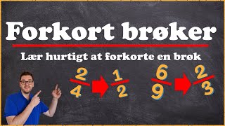 Forkorte brøker  Matematik [upl. by Marchal]