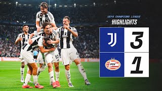 HIGHLIGHTS UCL  Juventus 31 PSV  Yildiz McKennie amp Nicos Goal [upl. by Garda30]