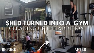 Home makeover  Shed to gym  New addition update  Yesoul fitness [upl. by Hake]