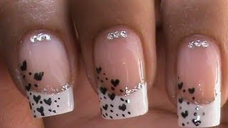 French Manicure Nail Art Designs  How to do Step by Step at Home [upl. by Iadrahc348]