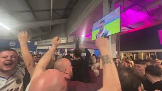 Villa Fans Sing about Birmingham City’s Relegation in the Concourse at Brighton [upl. by Anahahs]