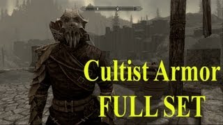 Skyrim Dragonborn DLC How to get Cultist Armor FULL SET [upl. by Pitt70]