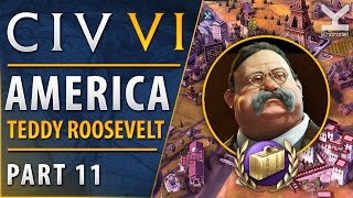 Civ 6  America  Part 11  Culture Victory [upl. by Aratak538]