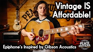 Epiphones Greatest Acoustics Yet The New Inspired by Gibson Range DELIVERS [upl. by Ninel]