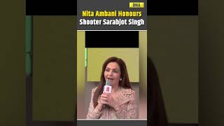 IOC Member Nita Ambani Honours Indian Shooter Sarabjot Singh olympics parisolympics2024 [upl. by Russian]