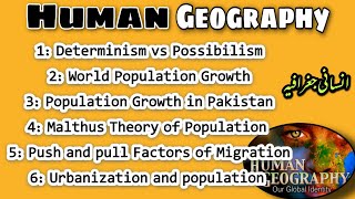 Human Geography important tooics Explained  Human Geography explained  Malthus Population Growth [upl. by Serles]