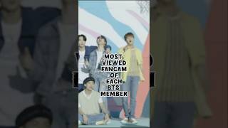 Most Viewed Fancam Of Each BTS MEMBER youtubeshorts bts [upl. by Eifos]