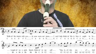 You Belong With Me Alto Recorder cover with sheet music [upl. by Jocko]