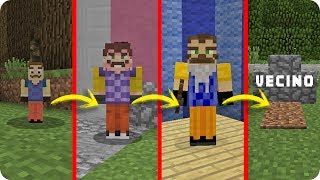 HELLO NEIGHBOR VS LA VIDA EN MINECRAFT  SI EL CICLO DE VIDA EXISTIESE EN MINECRAFT [upl. by Coney215]