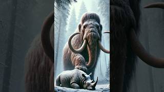 Mammoth vs Animals Epic Monster Battle animals animal mammoth trex shorts [upl. by Jenesia]