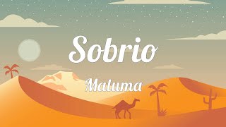 Maluma  Sobrio LETRAS  LYRICS [upl. by Kano]