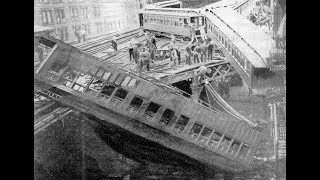 September 11 1905 Manhattan Elevated Derailment [upl. by Antipus484]