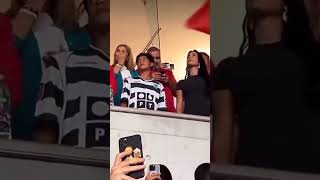 madre de Cr7 se emociona al escuchar el himno 🇵🇹 [upl. by Blackman]