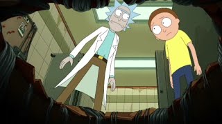 Rick and Morty escaping The Fear hole Rick and Morty season 7 episode 10 [upl. by Ulphi]