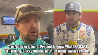 Chase Elliott And Ricky Stenhouse Jr React To Bubba Wallace Penalty [upl. by Summons]