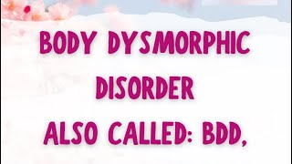 Body Dysmorphic Disorder with Dr Waggel MD MS PMCH [upl. by Ertsevlis]