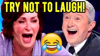 Louis Walsh amp Sharon Osbourne just cant stop Laughing X Factor Auditions [upl. by Jerrylee]