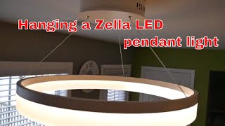 How to hang an LED ceiling light  From start to finish [upl. by Dasteel]