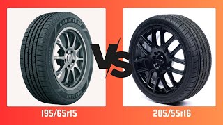 Tire Size 19565r15 vs 20555r16 [upl. by Ojimmas]