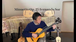 Minuetto Op 25 FernandoSor Guitar JunichiMori メヌエット Op25より（Fソル） ギター 森淳一 [upl. by Airotciv]