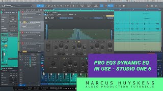 Working with Pro EQ3 in PreSonus Studio One 6  Part 1 [upl. by Philip793]