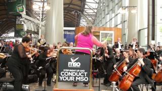 Commuters conduct the Melbourne Symphony Orchestra MSO [upl. by Rubma]