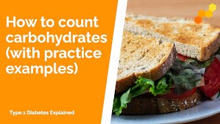 How to Count Carbohydrates with practice examples [upl. by Buyer969]