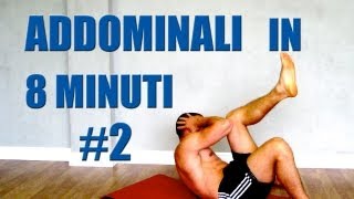 Addominali Allenamento in 8 minuti Programma 2 Obliqui [upl. by Marje]