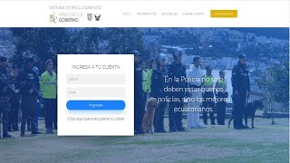 Cómo crear cuenta de reclutamiento en línea de la Policia Nacional [upl. by Vaughan]