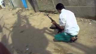 Shia Shaheed Muzaffar Bhutto Firing wid AK47 memorible video Pehlwan Goth Miss u Bhai [upl. by Aurelius]