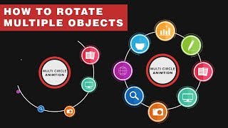 How to Animate Multiple Circle Rotation in After Effects Motion Graphics Tutorial [upl. by Alonzo82]