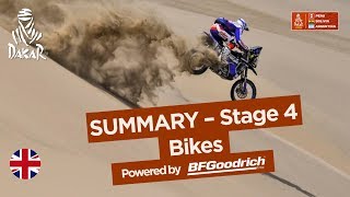 Summary  Bike  Stage 4 San Juan de Marcona  San Juan de Marcona  Dakar 2018 [upl. by Joanna587]