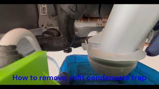 How to remove refit condensate trap on Worcester 8000 series boiler step by step [upl. by Eveivenej]