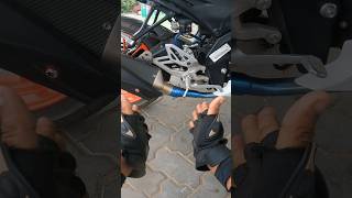 Full system titanium exhaust in R15 V4 😱 bikerboydipu motovlog shorts [upl. by Anelleh]