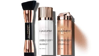 LUMINESS Silk Airbrush Spray Foundation Makeup Starter Kit Review Great product [upl. by Desireah]