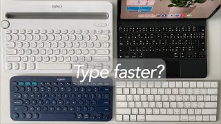 Which keyboard can I type faster K380 K480 or Magic Keyboard [upl. by Egrog]