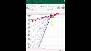 Excel track precedents  formula auditing excel excelhindi learnexcel exceltips [upl. by Kyred166]