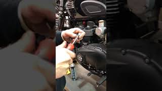 2016 Thruxton R  T120 Pod Filters Install  AampJ Cycles [upl. by Yelserp315]