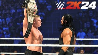 WWE 2K24 The Shield Roman Reigns vs Brock Lesnar  Clash of Titans [upl. by Malik]