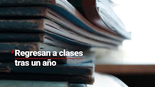 REGRESAN A CLASES  Tuvieron que pasar 12 meses para volver a la escuela por la violencia [upl. by Nalro]