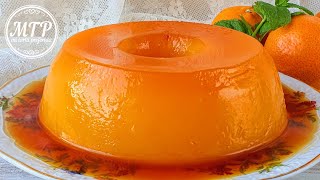 FLAN DE NARANJA SIN HORNO  SIN HUEVO Y SIN GELATINA  Mi tarta preferida [upl. by Ahens]