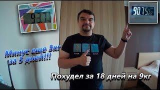 Похудел за 18 дней на 9кг начал добавлять кардиотренировки прошел 40000 шагов за один день [upl. by Buddie]