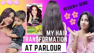 Garnier Burgundy hair colour✨humne kaise ise use Kiya🤯💥garnier garnierhaircolor burgundyhair [upl. by Ingunna]