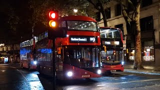 NIGHT BUSES AT OXFORD CIRCUS amp ALDWYCH [upl. by Callas462]